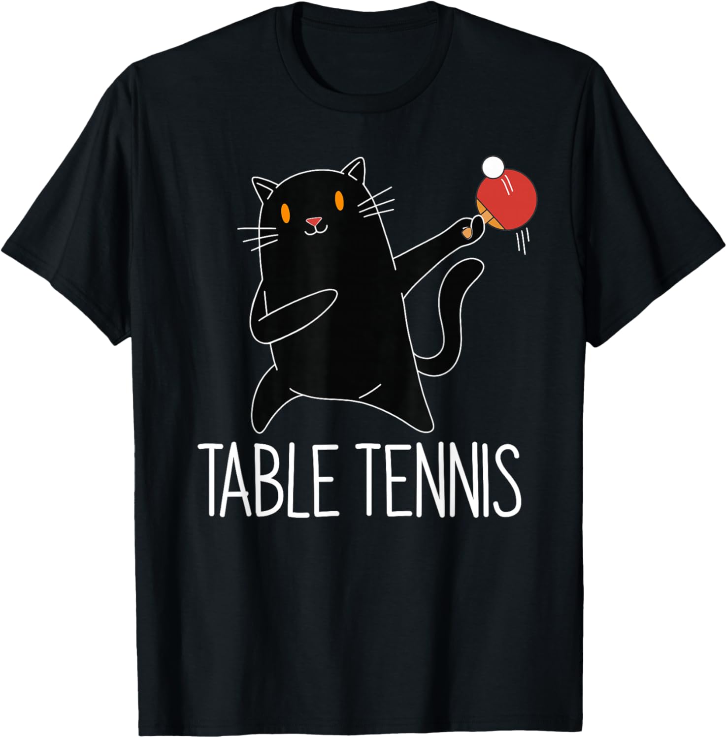 Table Tennis Outfit - T-shirt de tennis de table Black
