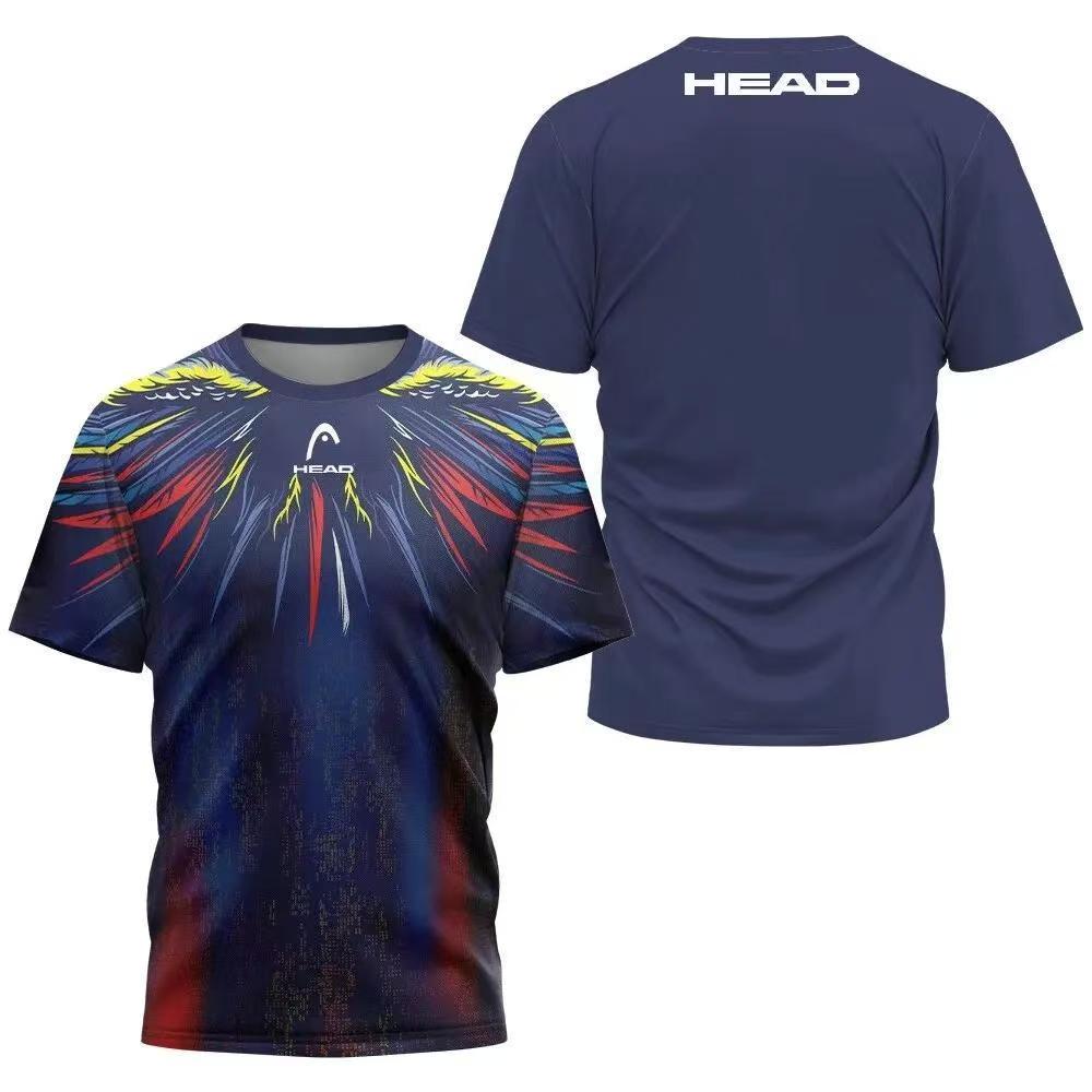 Table Tennis Head To Head - T-shirt respirant pour homme, col rond,