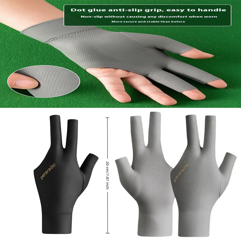 Table Tennis Us Open - Gants de billard à doigts ouverts,